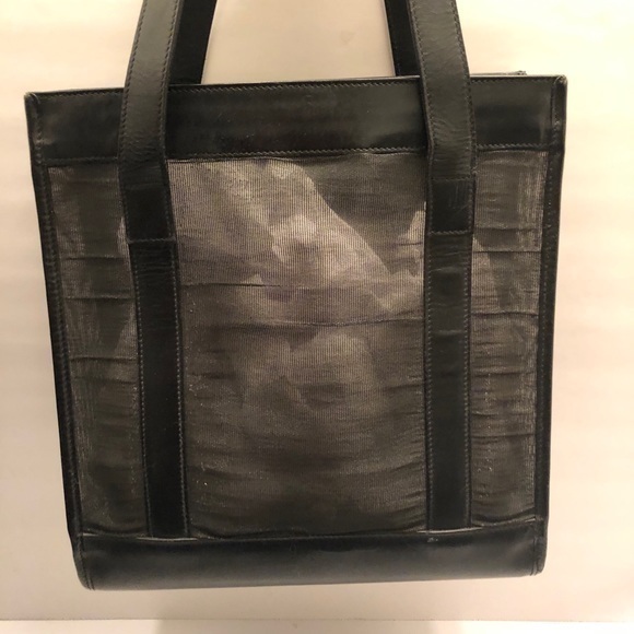 Gucci vintage mesh leather stadium tote bag rare - Picture 1 of 12